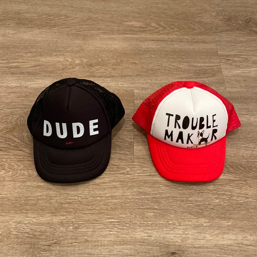 Infant Dude and Trouble Maker Hats